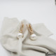 Cercei cu Zirconiu si perle placati cu aur 18k