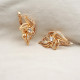 Cercei placati cu aur 18k cu Cristale Zirconia