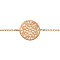 Filigran design antic aur roz - Argint 925 Brăţară Cu Lanţ S41049