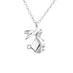 Origami Rabbit - Argint 925 Coliere argint fără pietre S26037